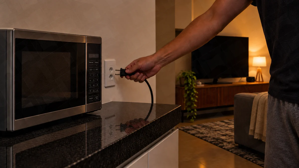 Tirar a TV e o micro-ondas da tomada à noite reduz a conta de luz? Fizemos as contas