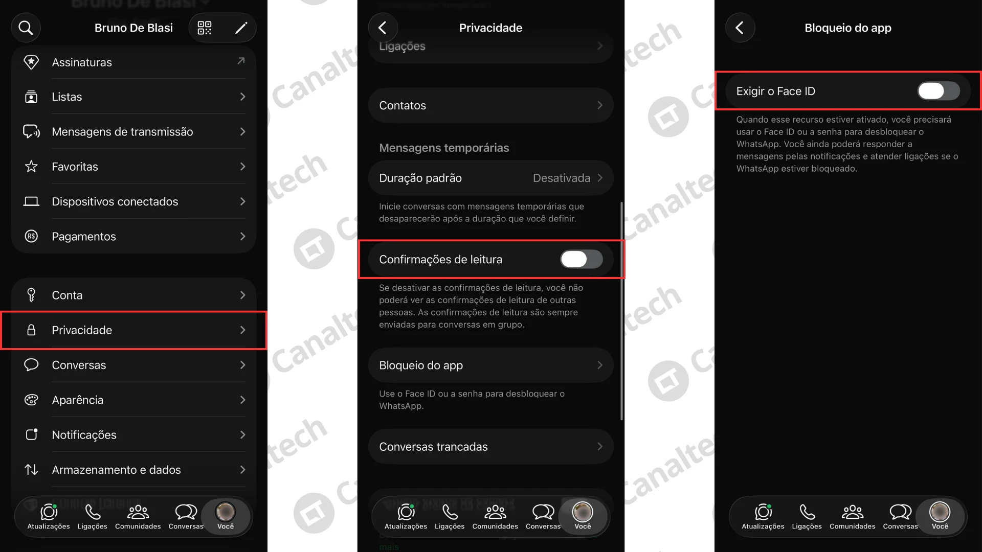 Como colocar senha para abrir o WhatsApp