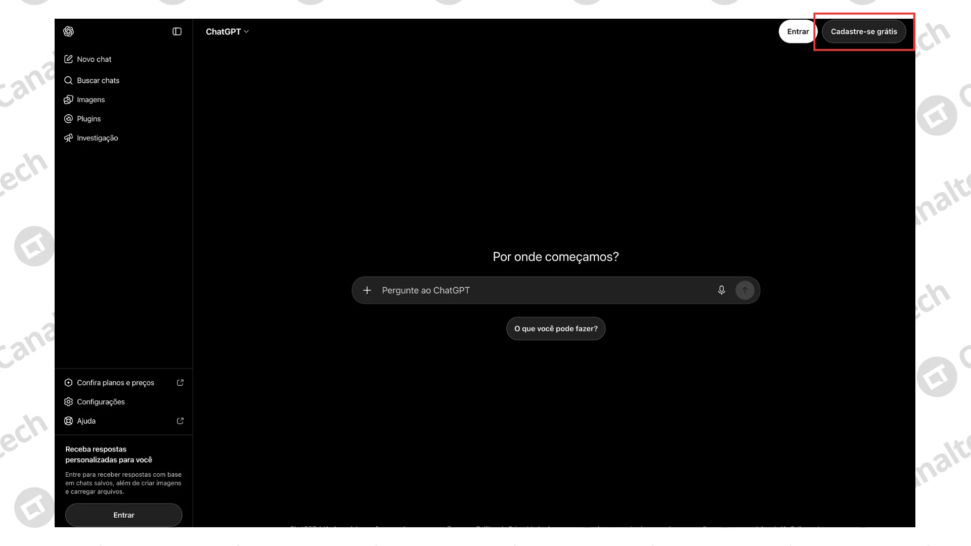 Como criar uma conta no ChatGPT pelo computador