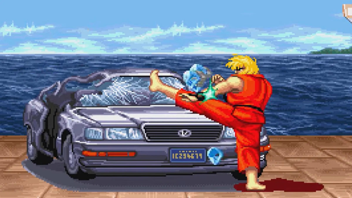 Carro do game Street Fighter II, destruído no game, é recriado e será sorteado