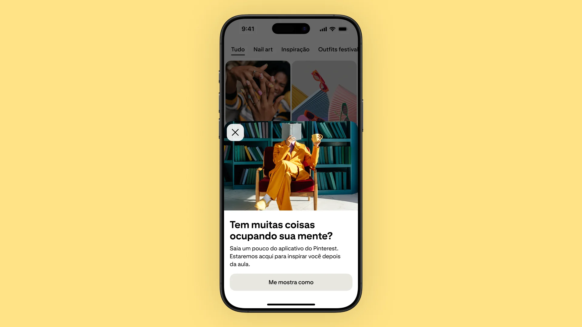 Pinterest cria aviso para adolescentes largarem o celular durante as aulas