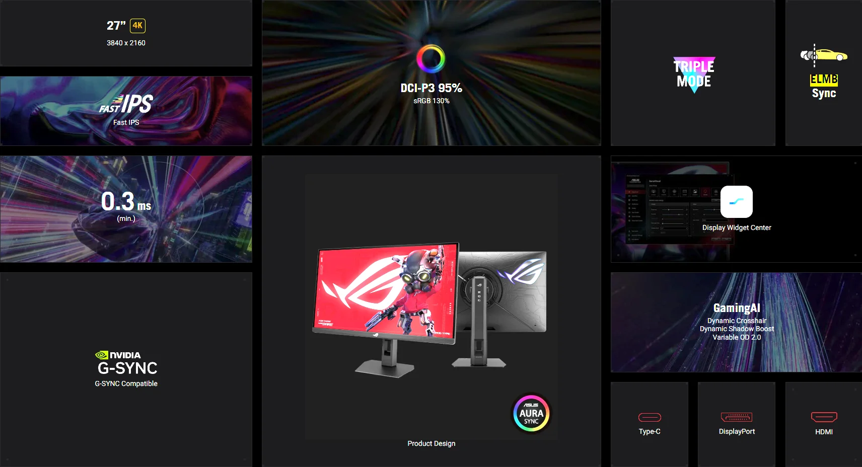 ASUS lança monitor ROG Strix 4K que alcança quase 500 Hz