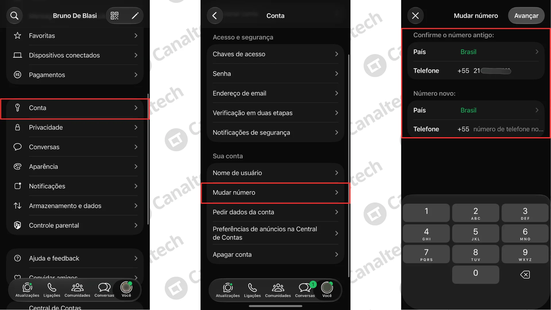 Como mudar o número do WhatsApp sem perder o histórico de mensagens