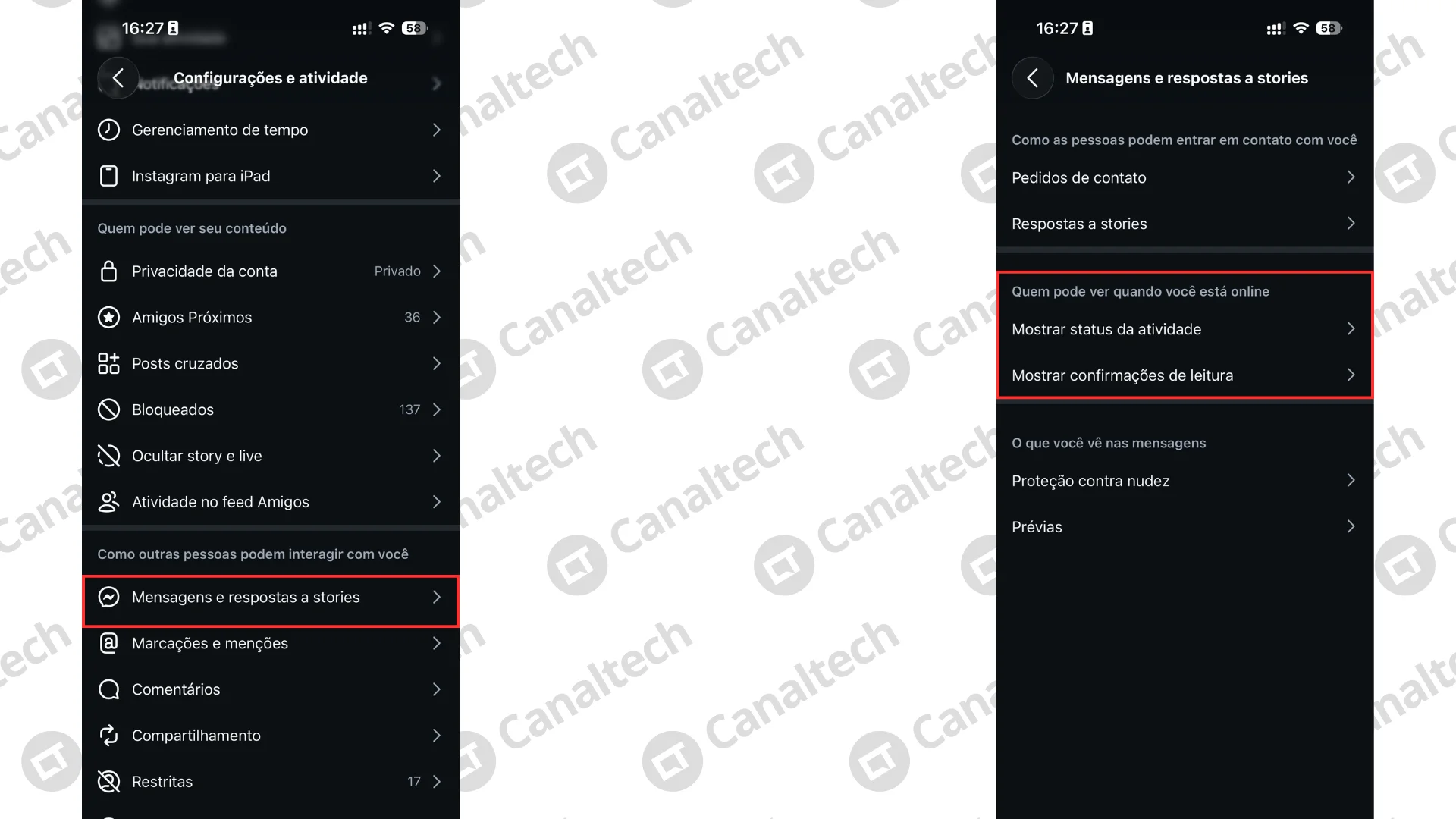 Como controlar as mensagens do Instagram