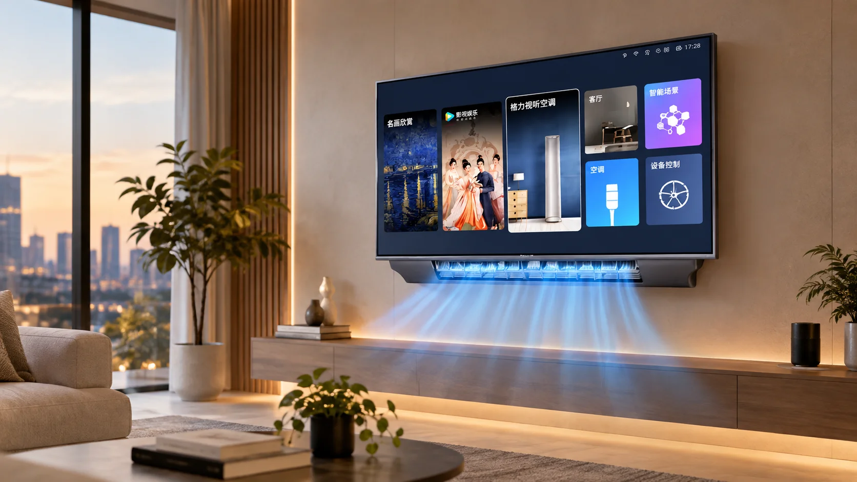 TV de 65" tem ar-condicionado integrado e ainda controla a casa toda; entenda