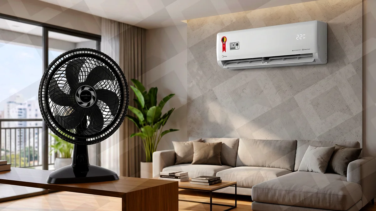 Qual consome mais: ventilador ligado 24h ou ar-condicionado? Fizemos as contas