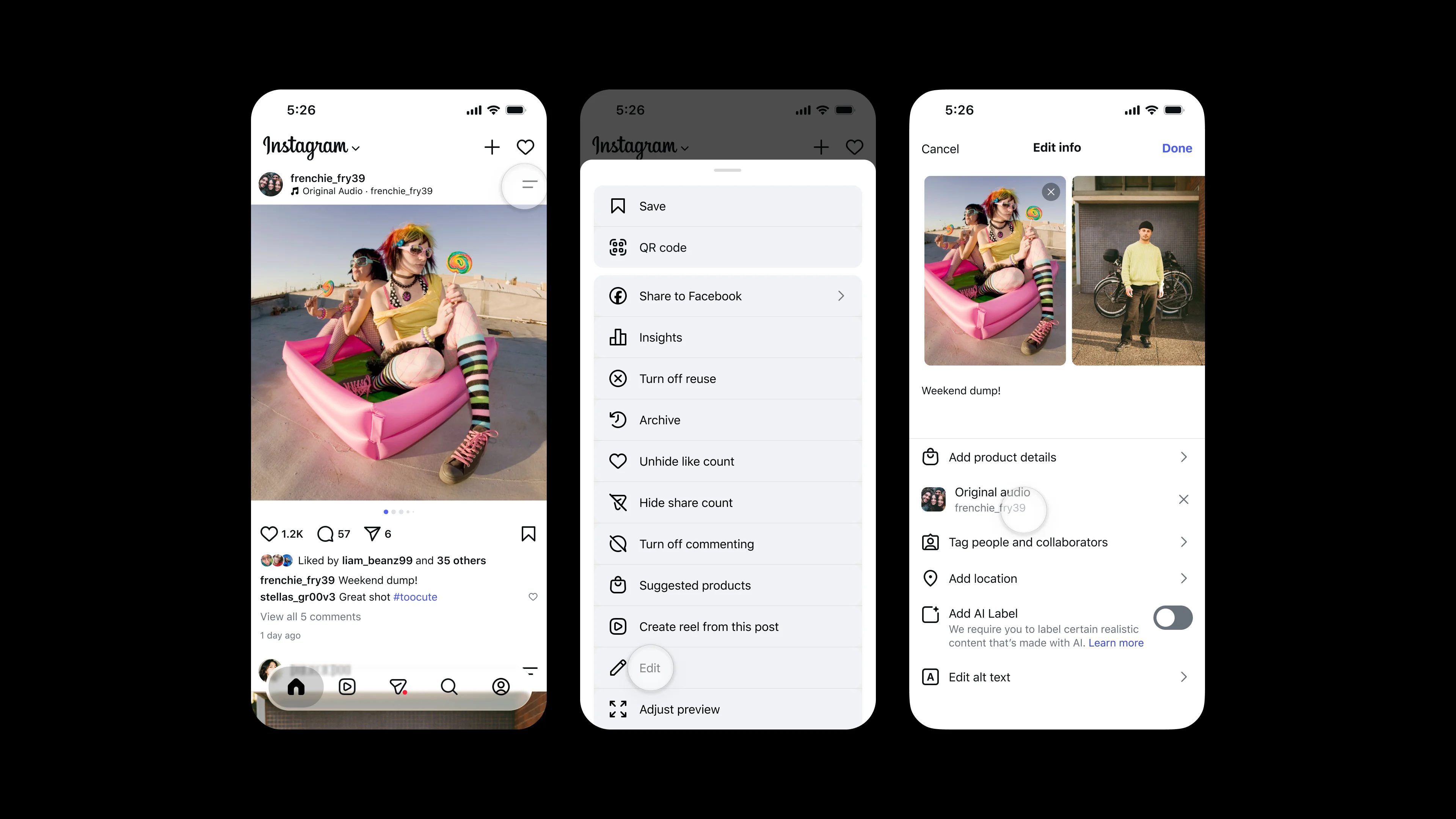 Instagram tem solução para trocar música sem ter que deletar post