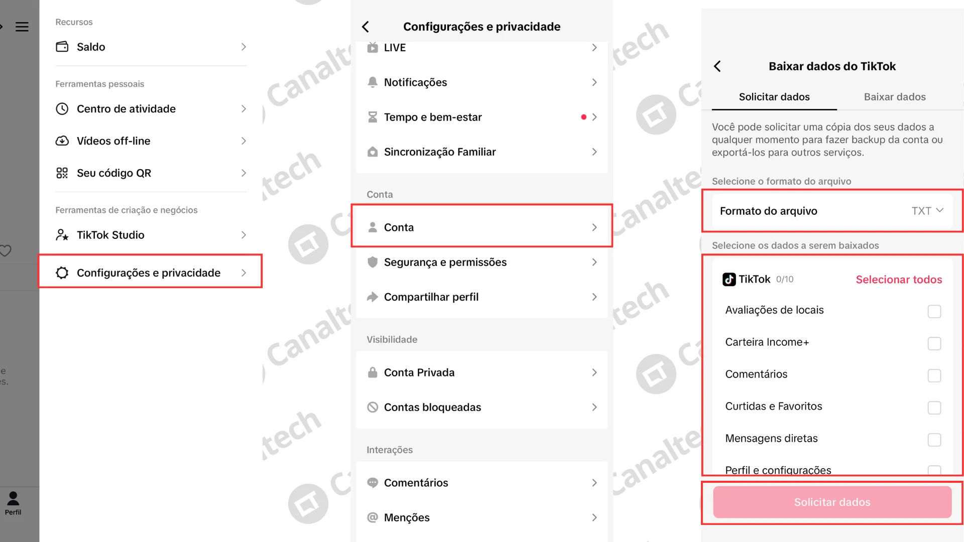 Como baixar seu hist&oacute;rico completo de atividade