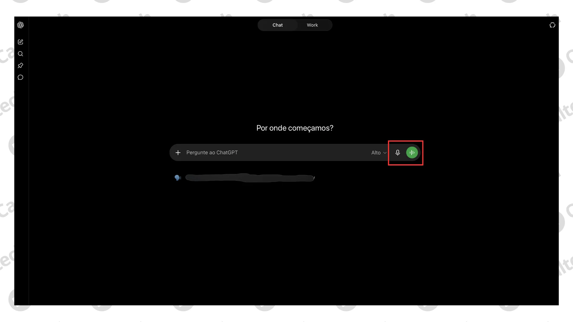 Como enviar comandos de voz no ChatGPT