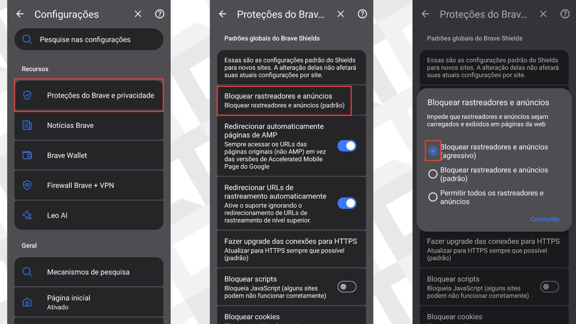Bloquear anúncios - navegador Brave