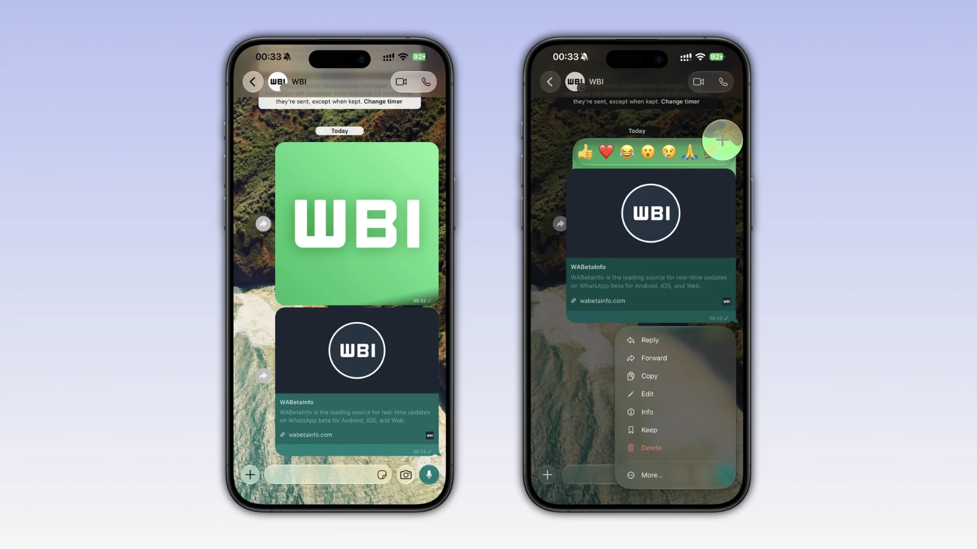 WhatsApp muda radicalmente tela de conversas com visual de vidro no iPhone