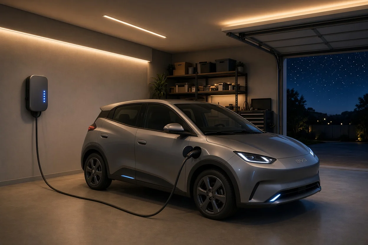 Posso abandonar o carro elétrico carregando a noite toda?