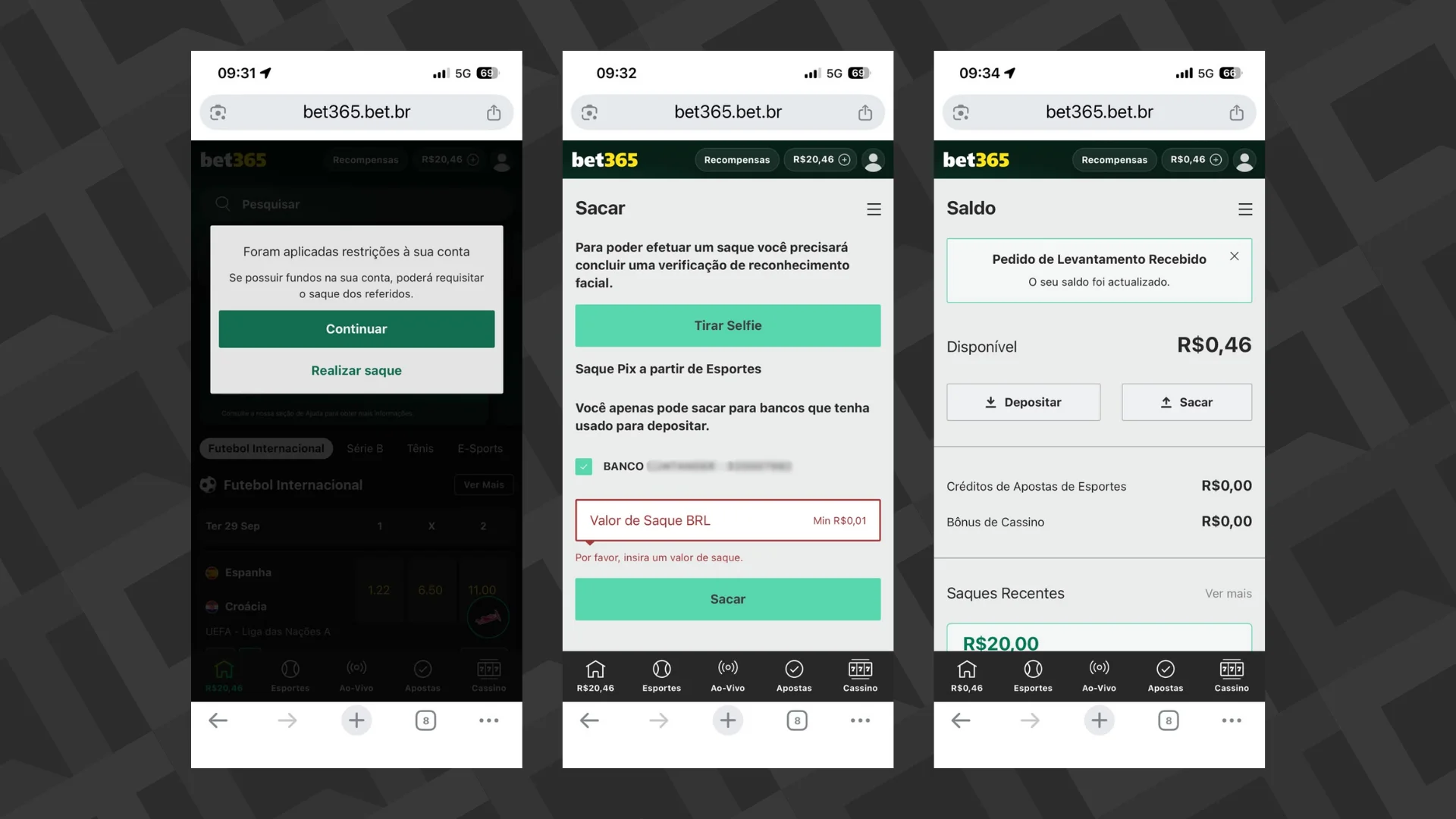 Como resgatar dinheiro das bets antes do bloqueio em outubro