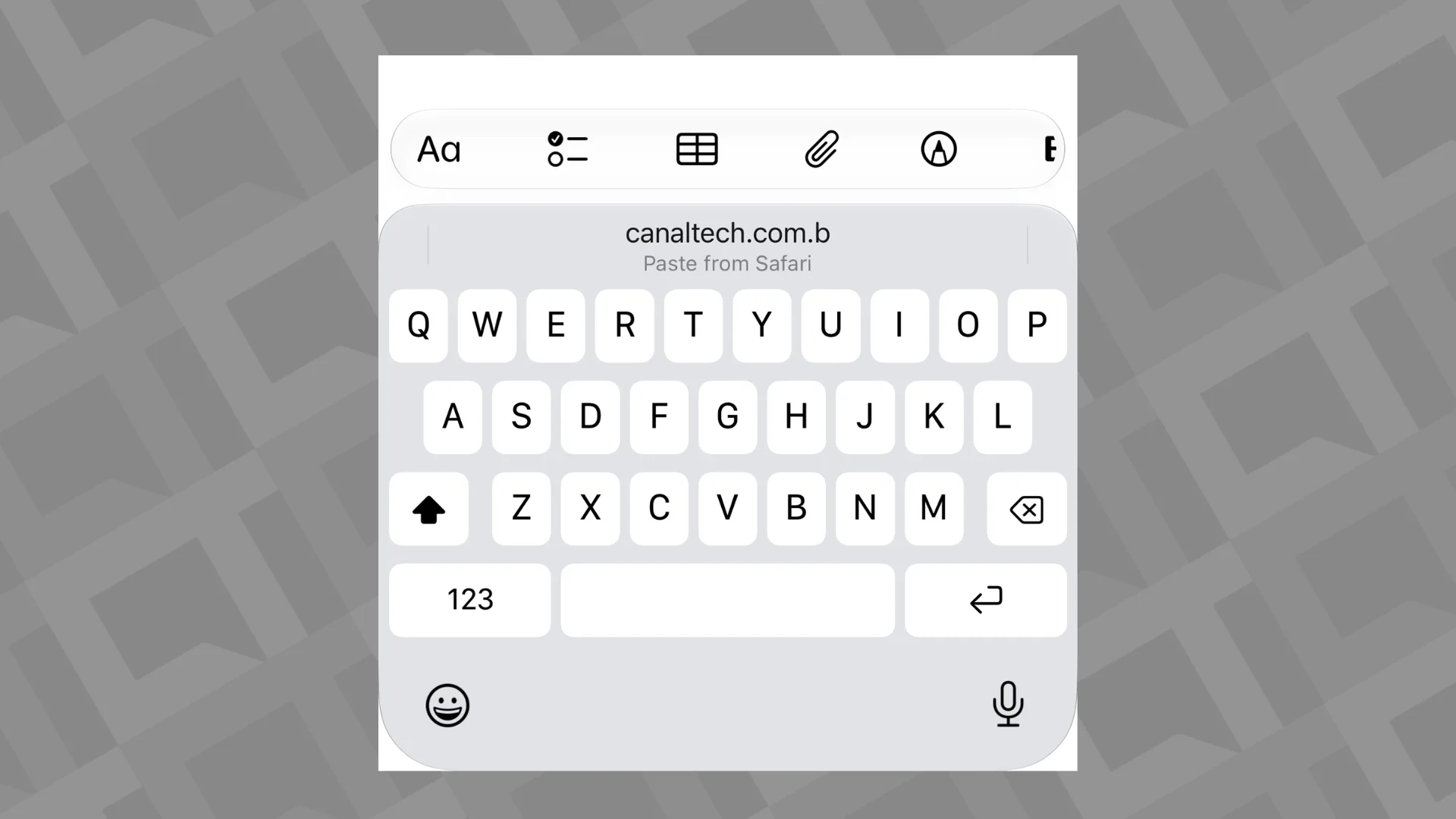 iOS 27 copiar e colar