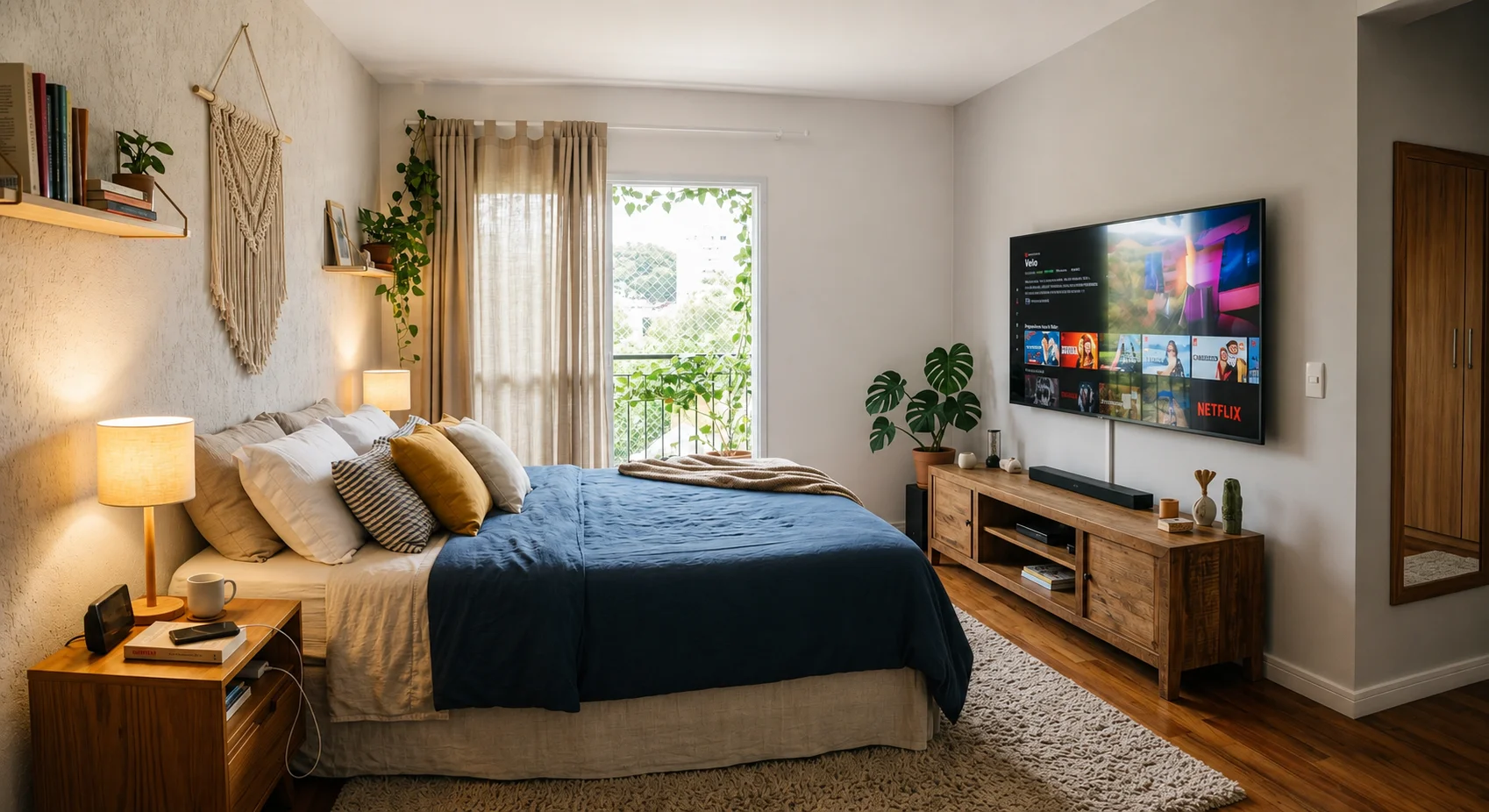 Qual é o tamanho de TV certo para o quarto? Veja como não errar