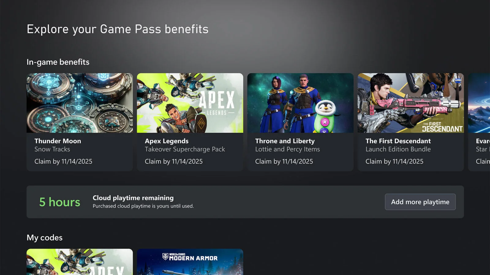 XBOX Cloud Gaming tempo