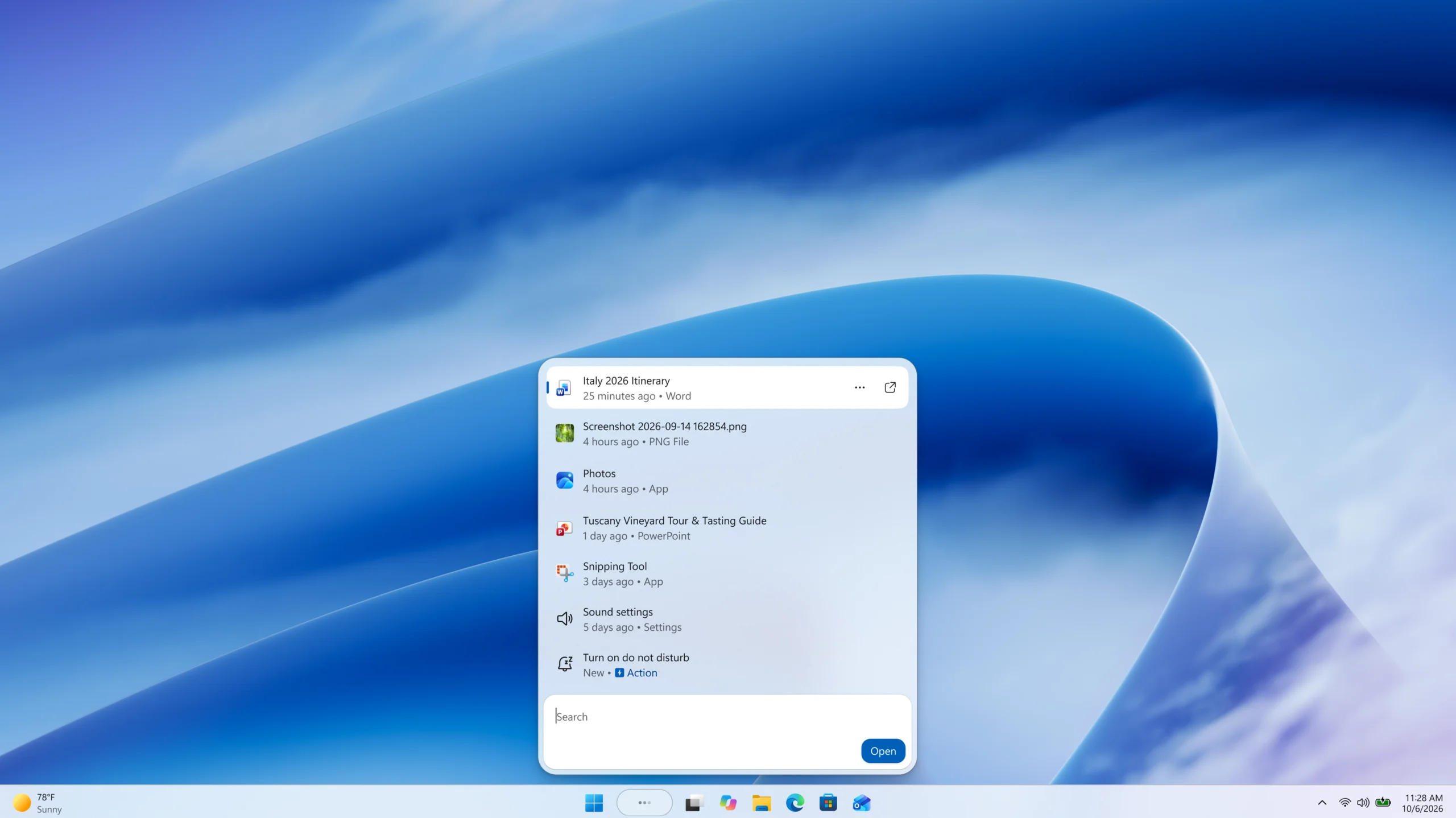 Nova busca Windows 11