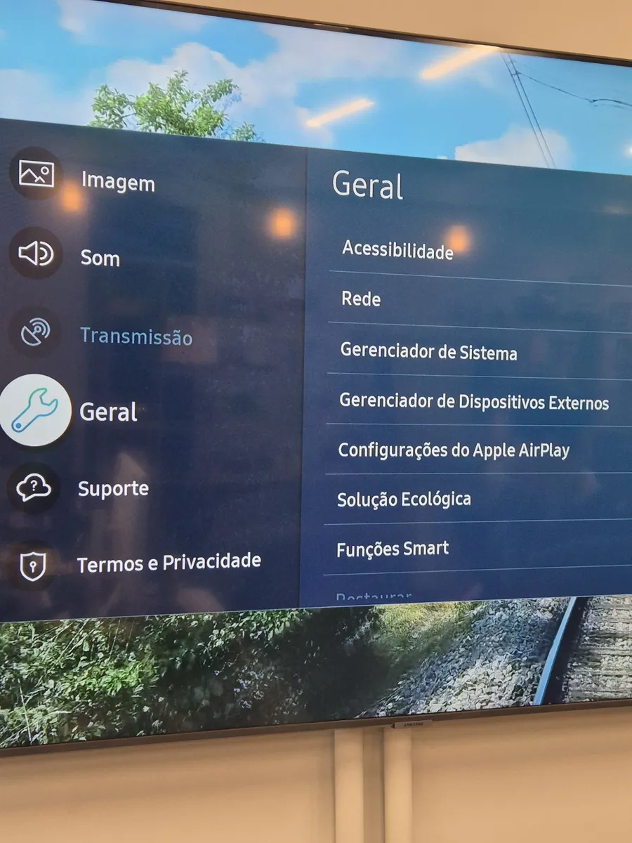 Configurações TV Samsung