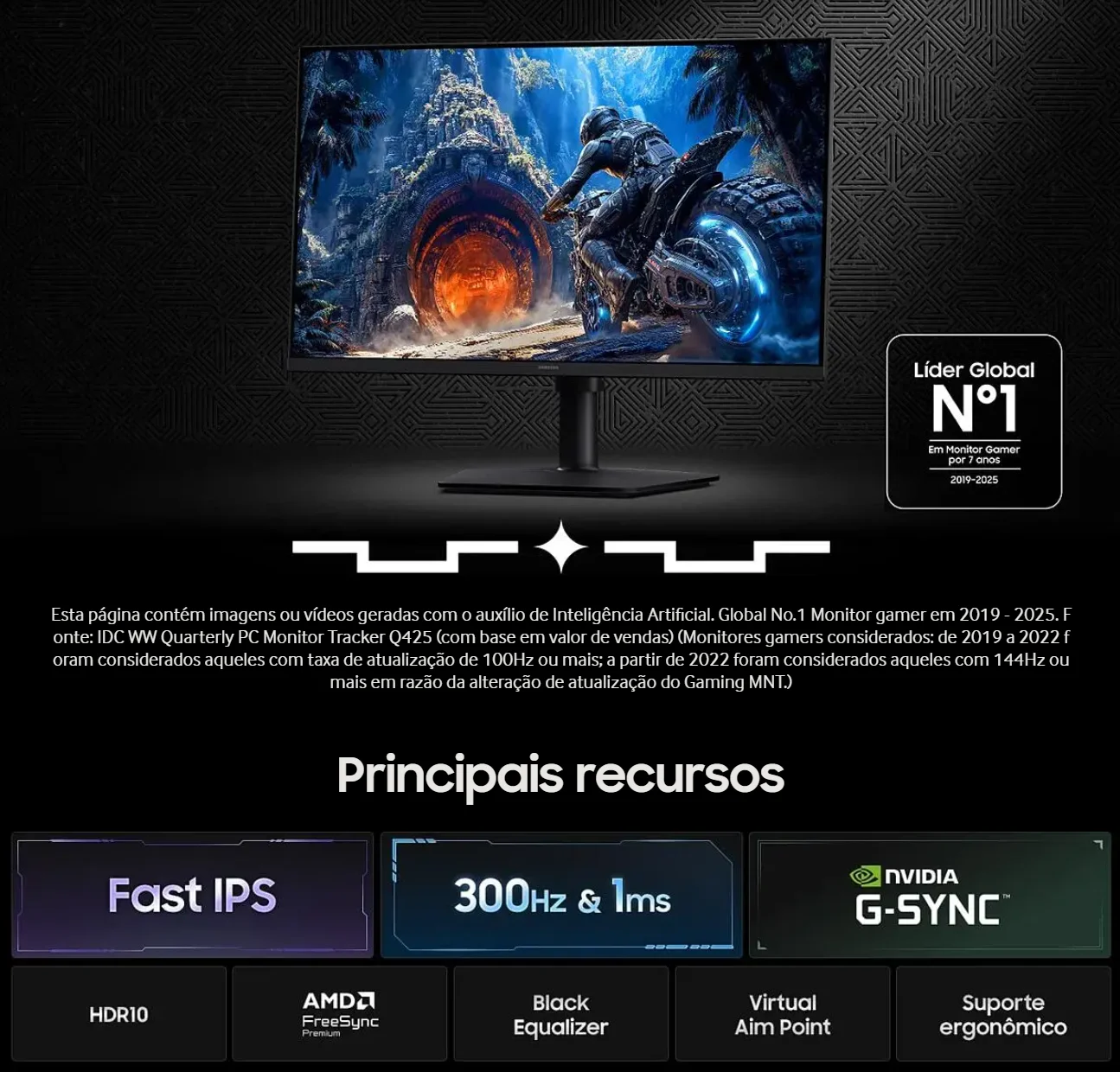 Odyssey G4: Samsung lança monitor gamer de 27 polegadas e 300 Hz no Brasil