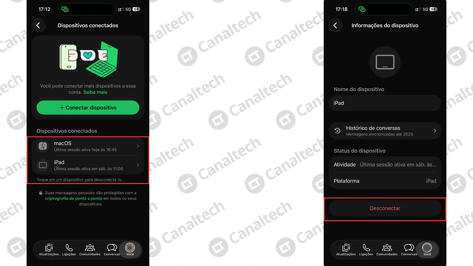 Como remover o acesso de um PC no WhatsApp