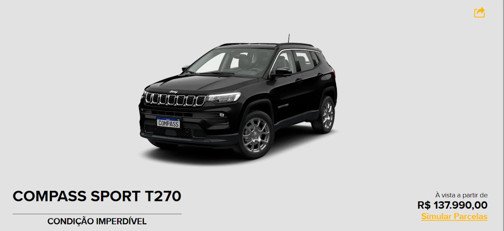 Jeep derruba preços e vende Compass por valor de Renegade