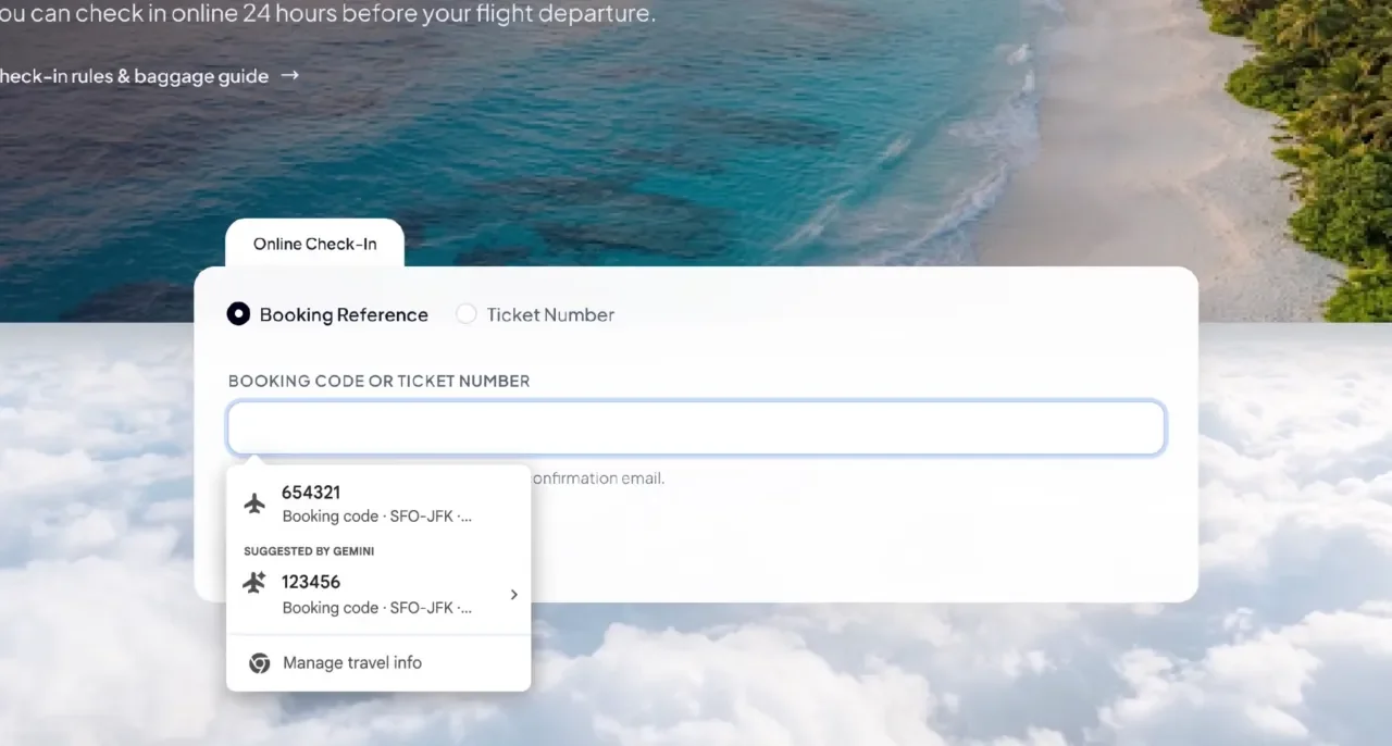 Chrome agora usa IA do Gmail para preencher formulários automaticamente