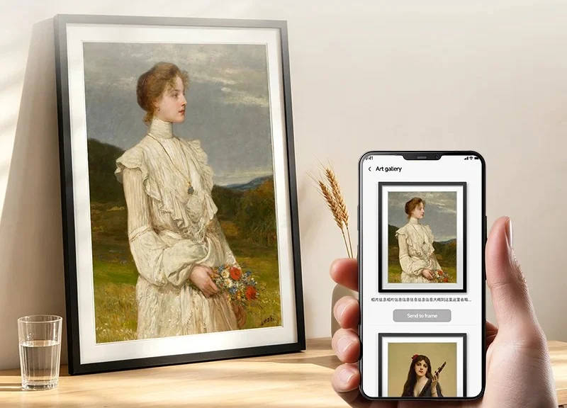 Contexto: Marca lança "quadro com tela de Kindle" para expor fotos e arte na parede de cas