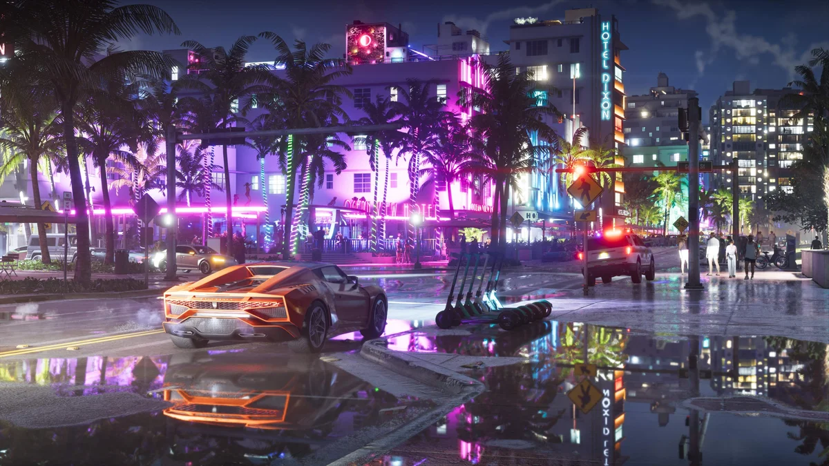 Réplicas de carros de GTA 6 invadem as ruas de Miami e param o trânsito