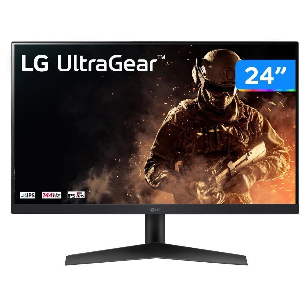 Monitor LG UltraGear 144 Hz com desconto e até 15x sem juros no Mercado Livre