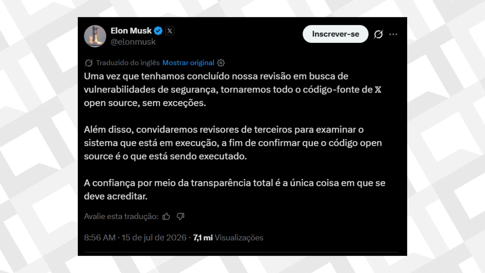 O que vai acontecer quando o X abrir seu código-fonte? Especialistas comentam