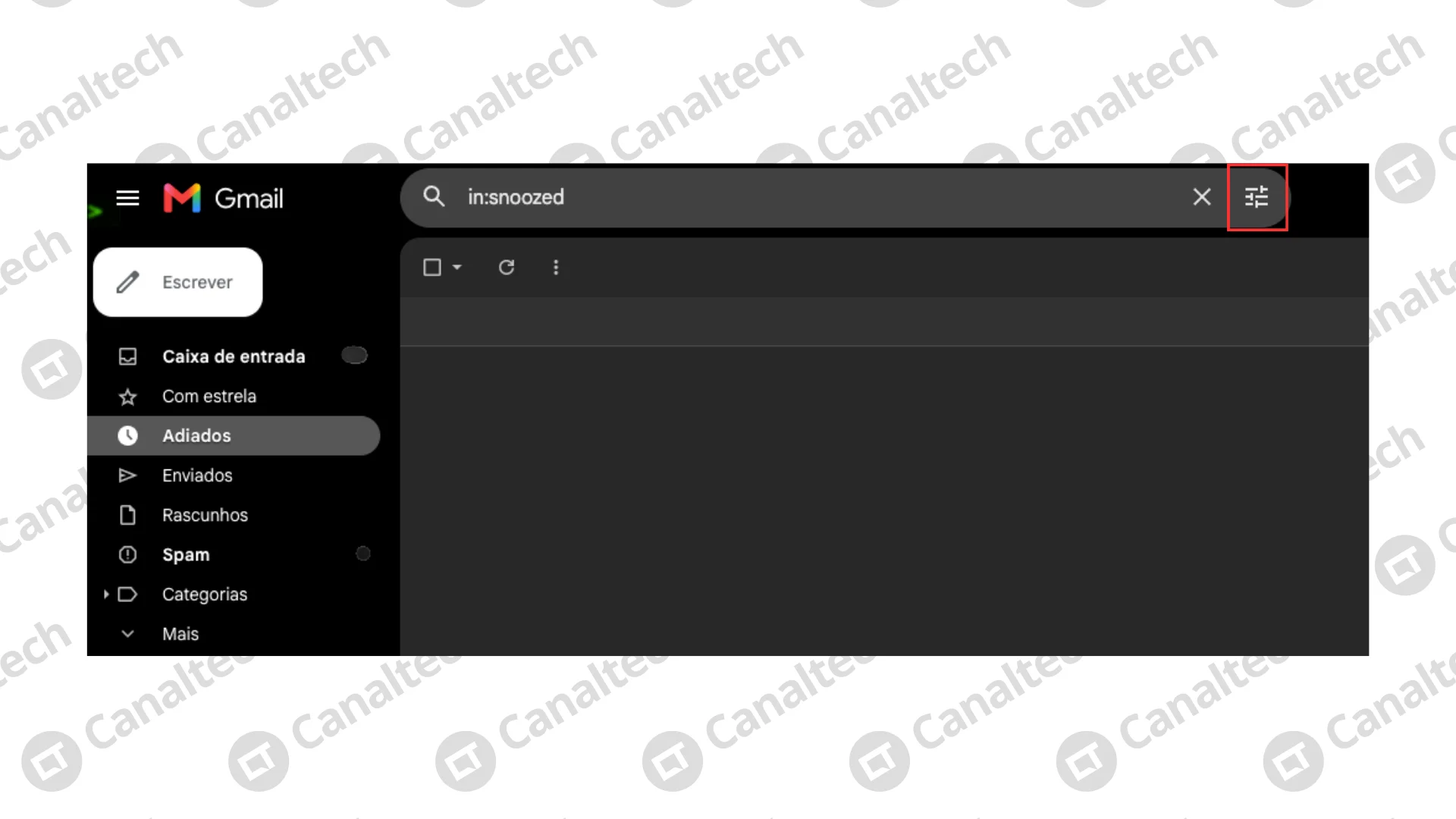 Como abrir a busca avançada do Gmail