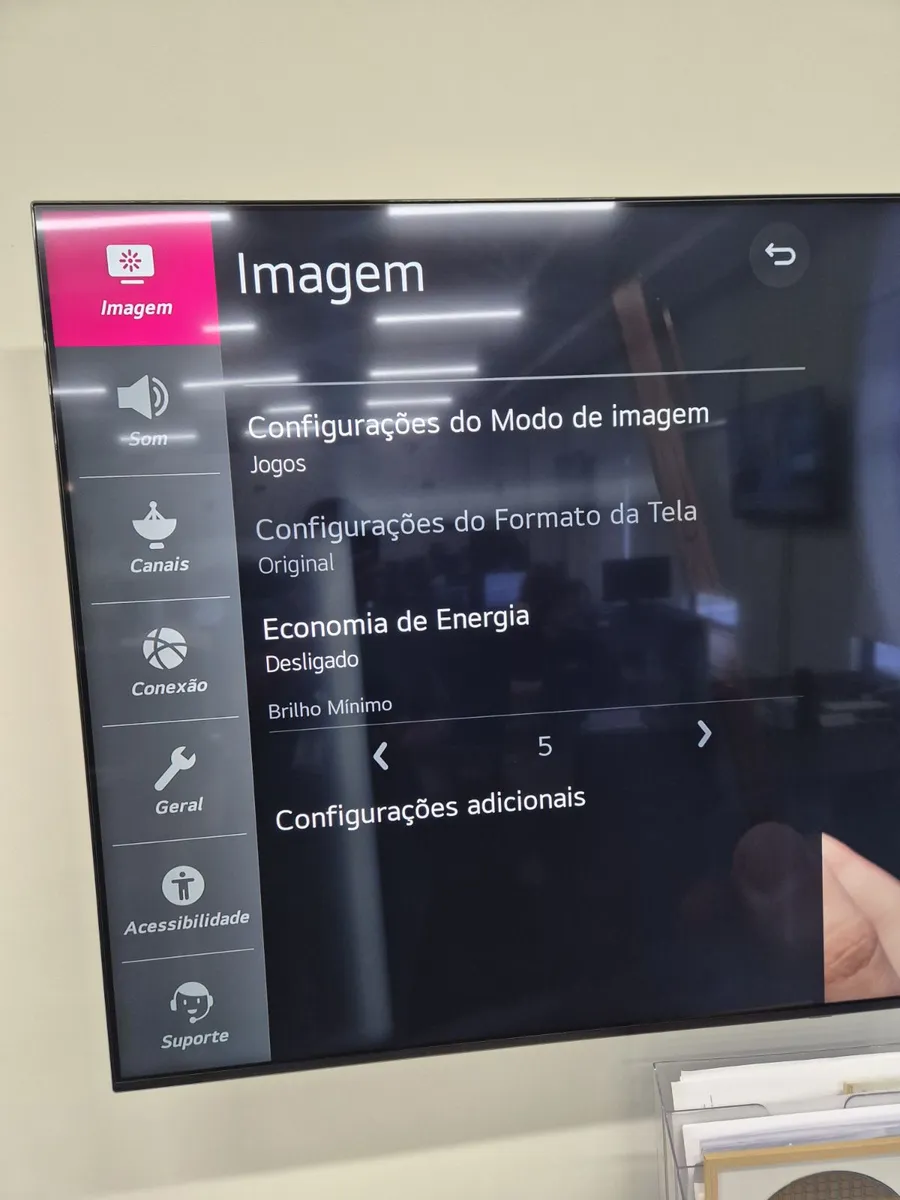 Configurações TV LG