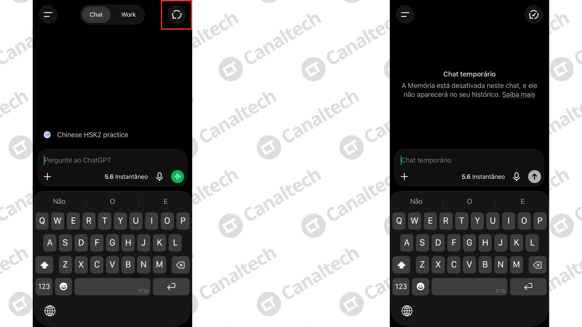 Como abrir uma conversa temporária no ChatGPT