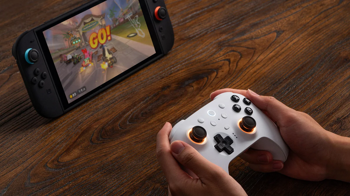 Controle 8BitDo Wireless para Switch saindo por R$ 130 no PIX do AliExpress