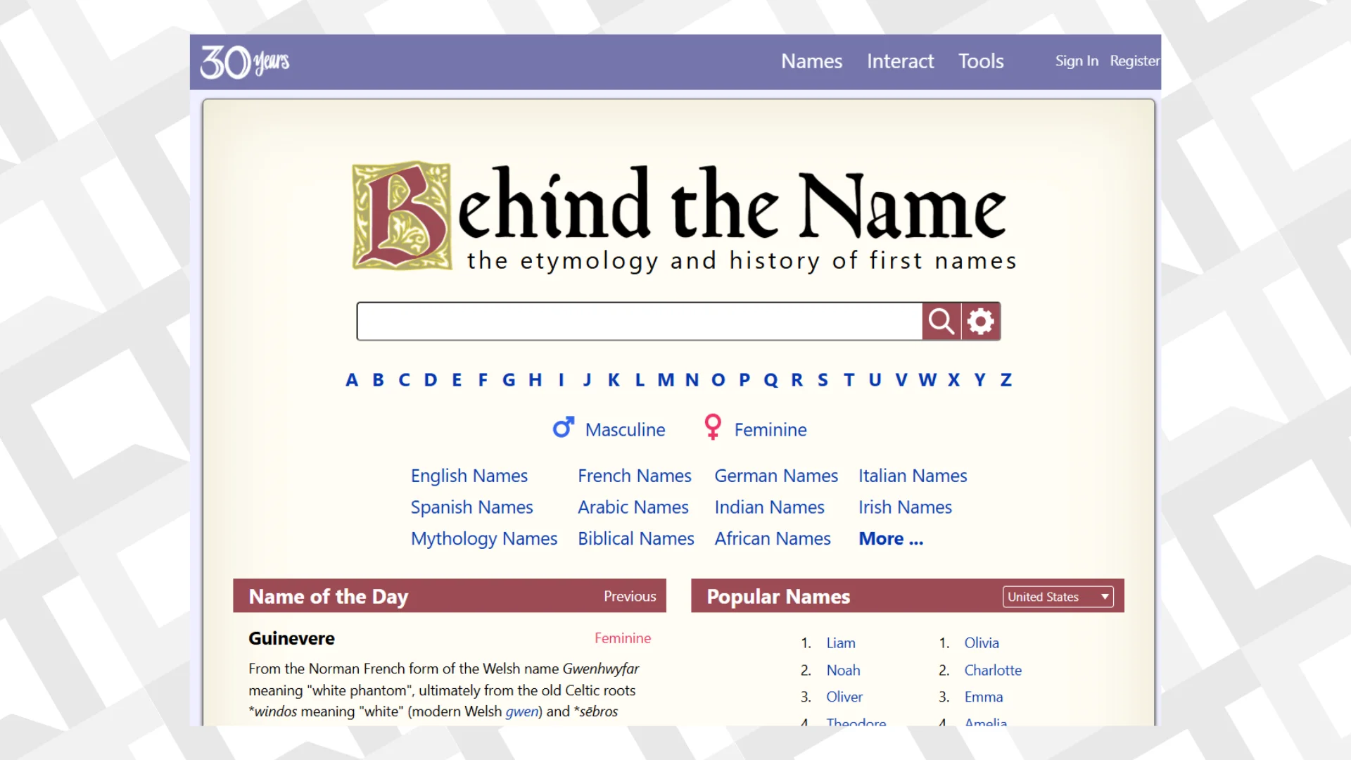 Behind the name