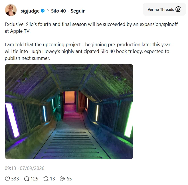 Temporada 4 de Silo não deve ser a última: série deve ganhar spin-off na Apple TV