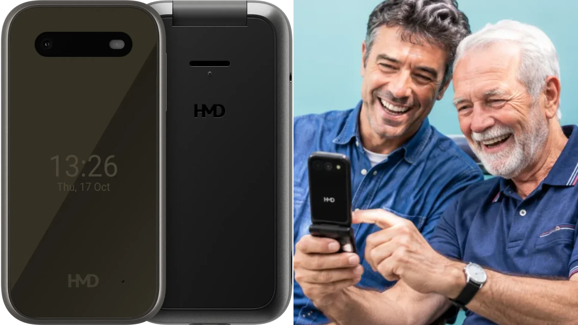 Novo celular flip para idosos mistura funções básicas com assistente de IA