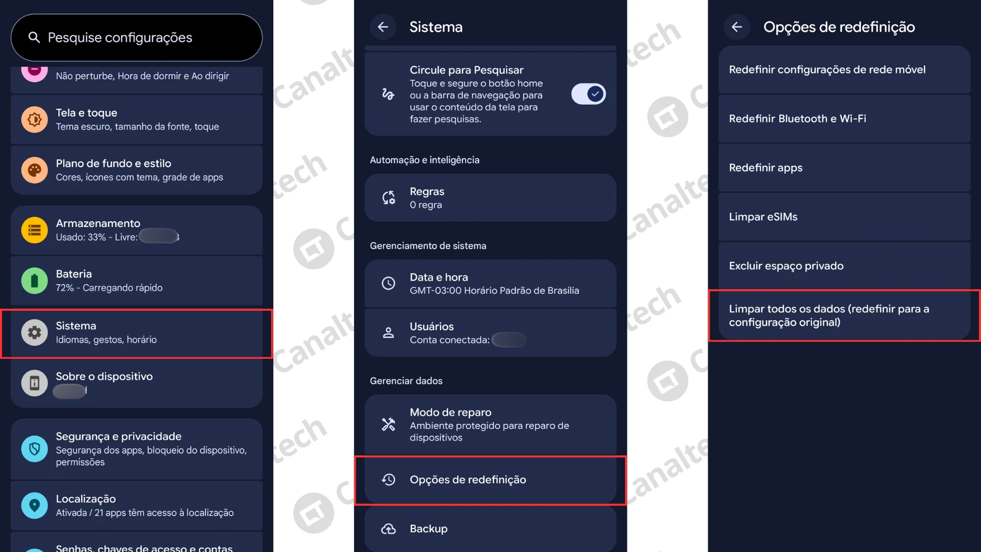 Como formatar um celular Android