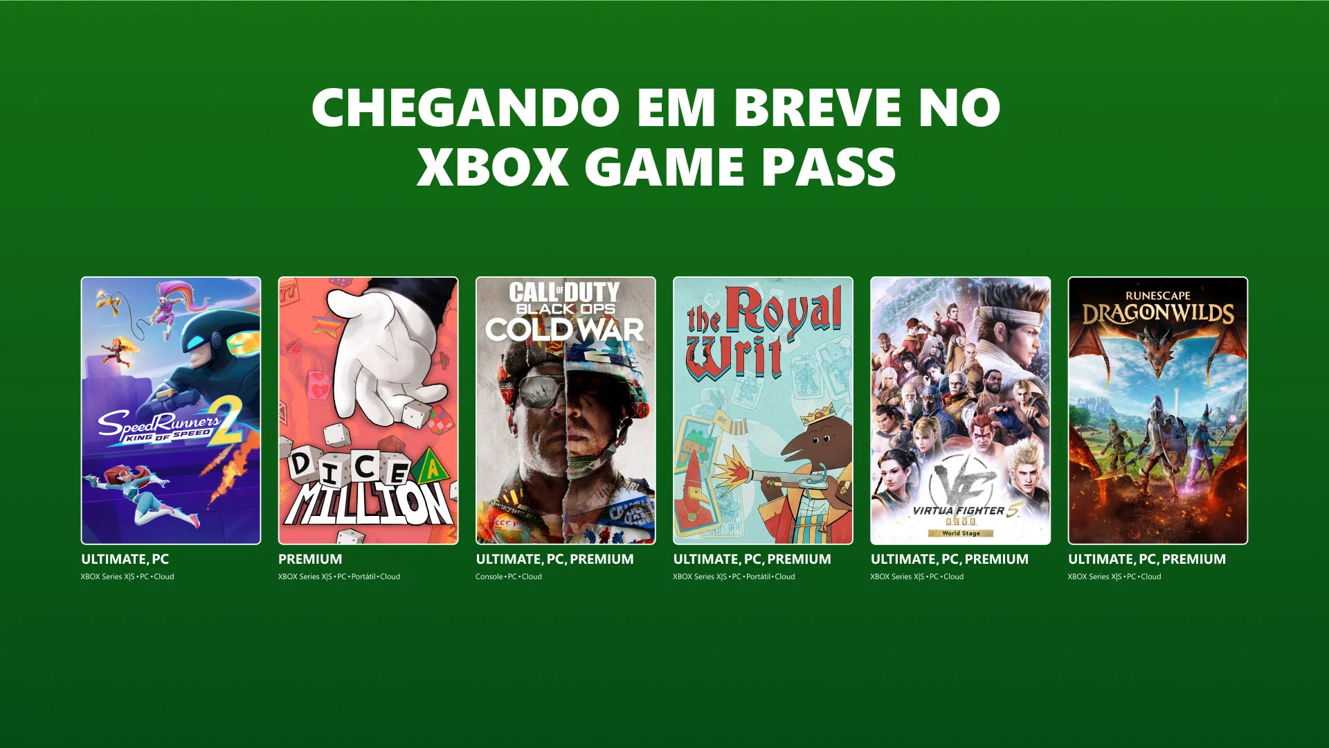 XBOX Game Pass recebe Call of Duty e Virtual Fighter em setembro