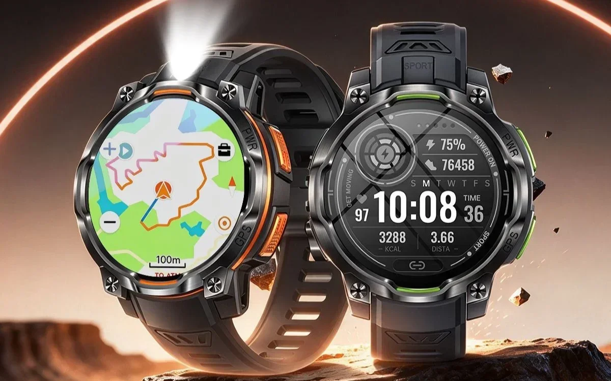 Smartwatch "tático" tem mapas off-line e lanterna que ilumina de verdade