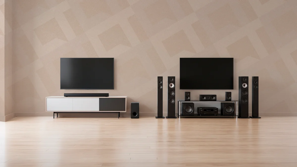 Soundbar ou Home Theater: qual melhora o som da sua sala?