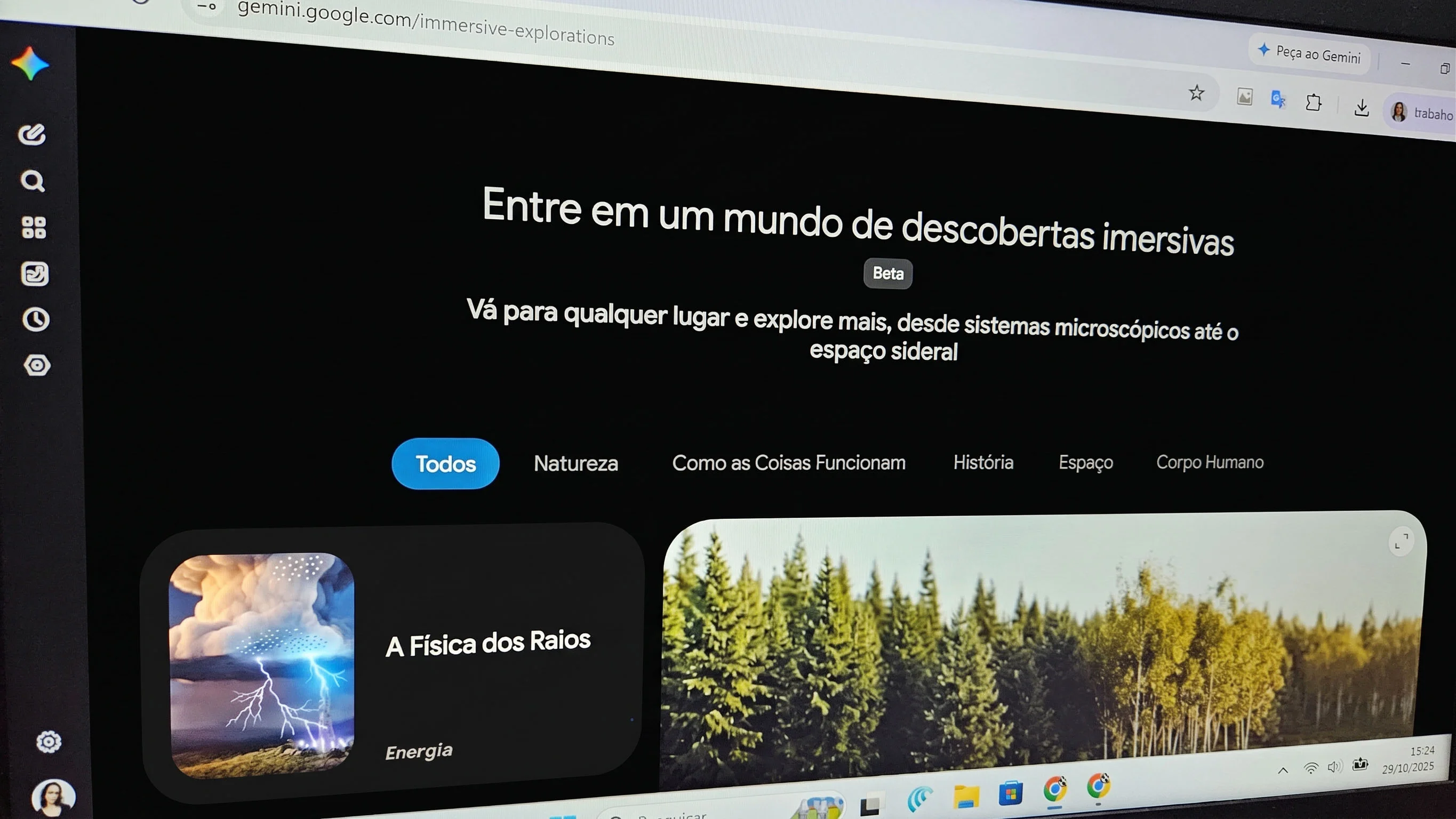 Google lança Explorações Imersivas no Gemini para ensinar ciências em camadas interativas