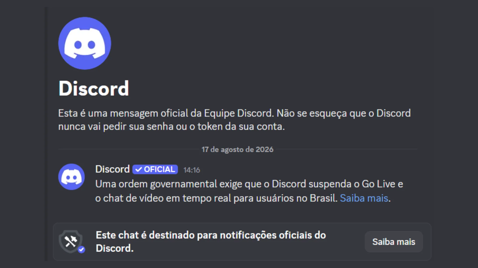 discord mensagem