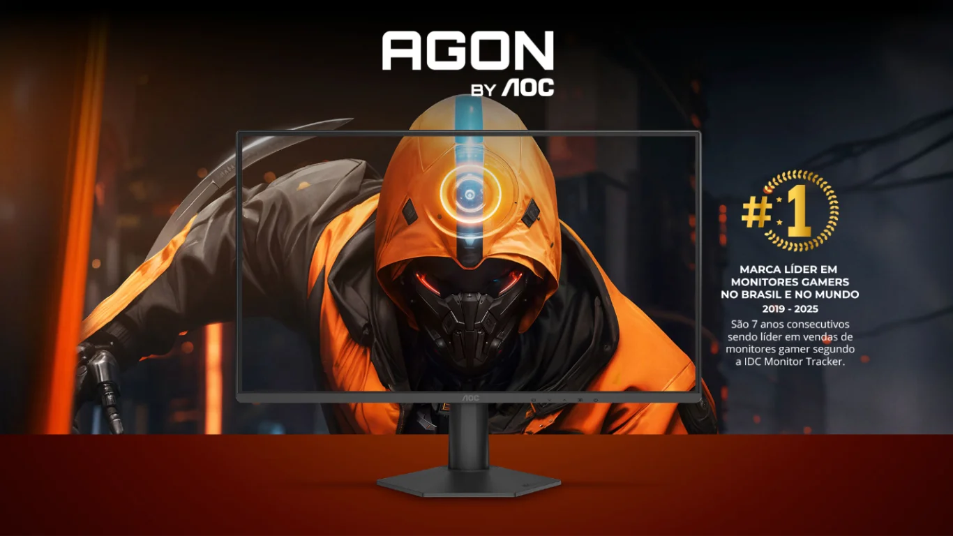 Mercado Livre derrete preço do Monitor Gamer AOC 144Hz: só R$ 512 com cupom