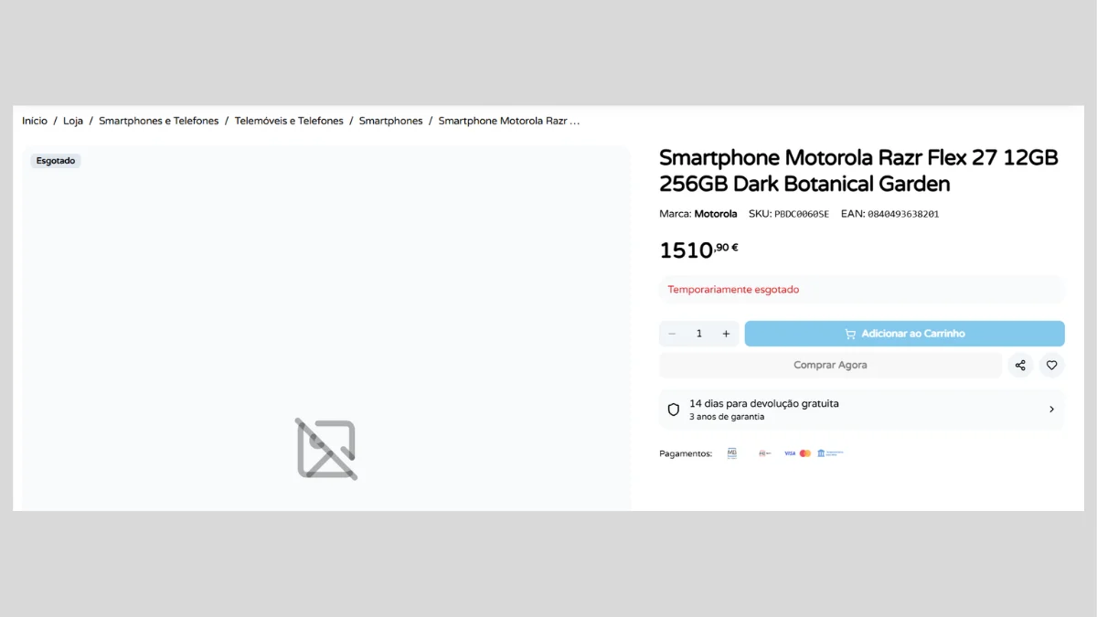 Motorola prepara dobrável Razr Flex 27 com preço estimado em R$ 8.960