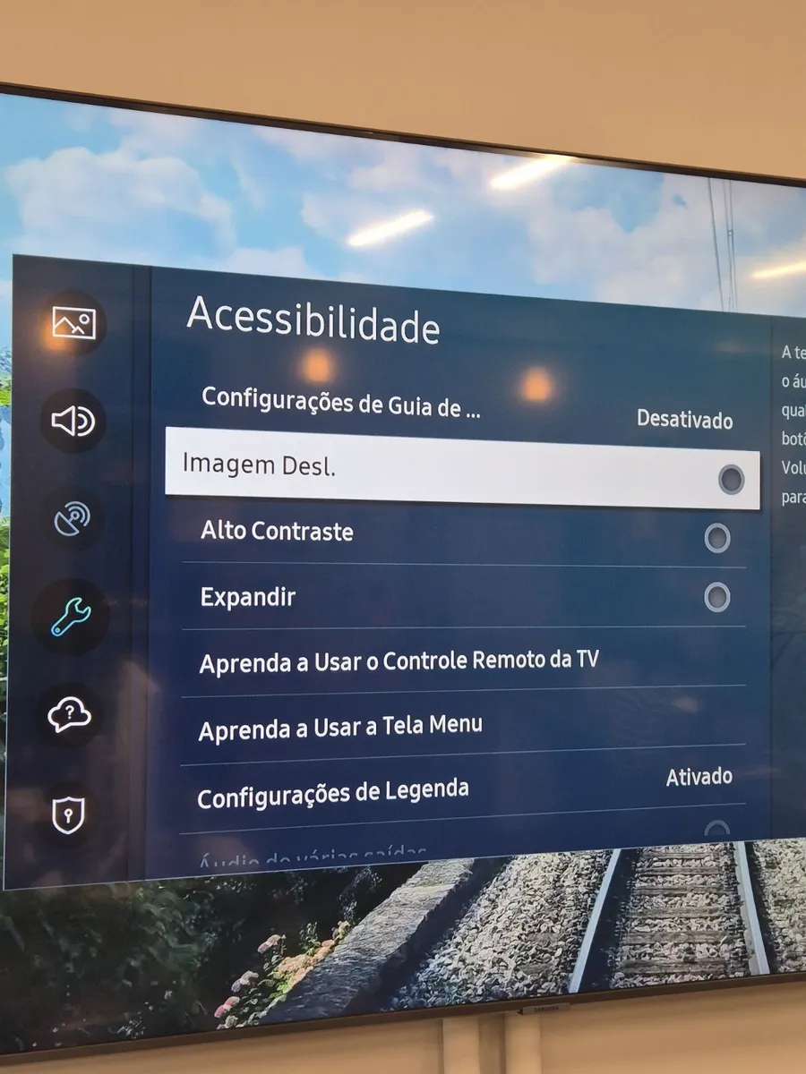Configurações TV Samsung