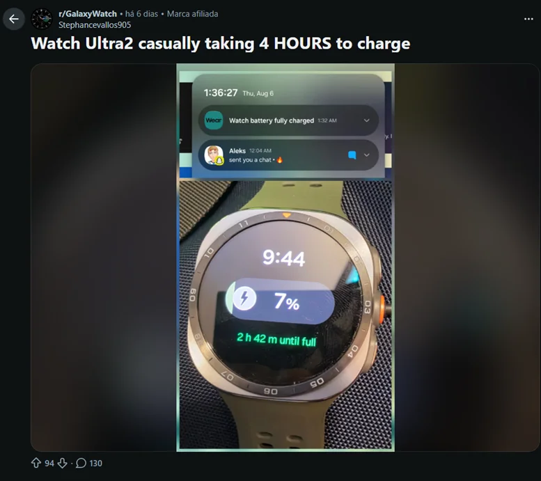 Smartwatch da Samsung esquenta tanto que usuários recorrem a “banho de gelo”