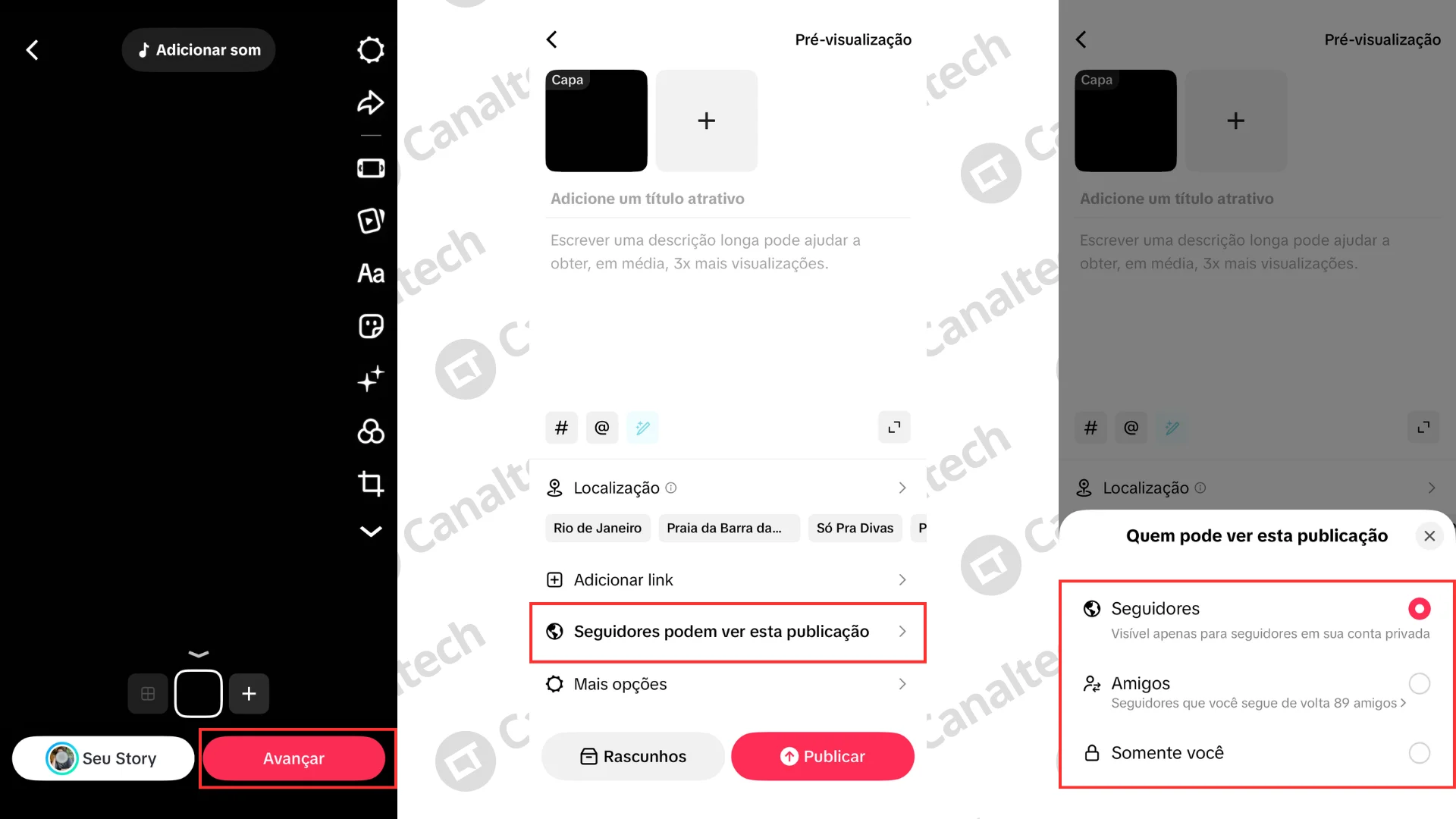Como tornar v&iacute;deos individuais privados, mesmo com conta p&uacute;blica