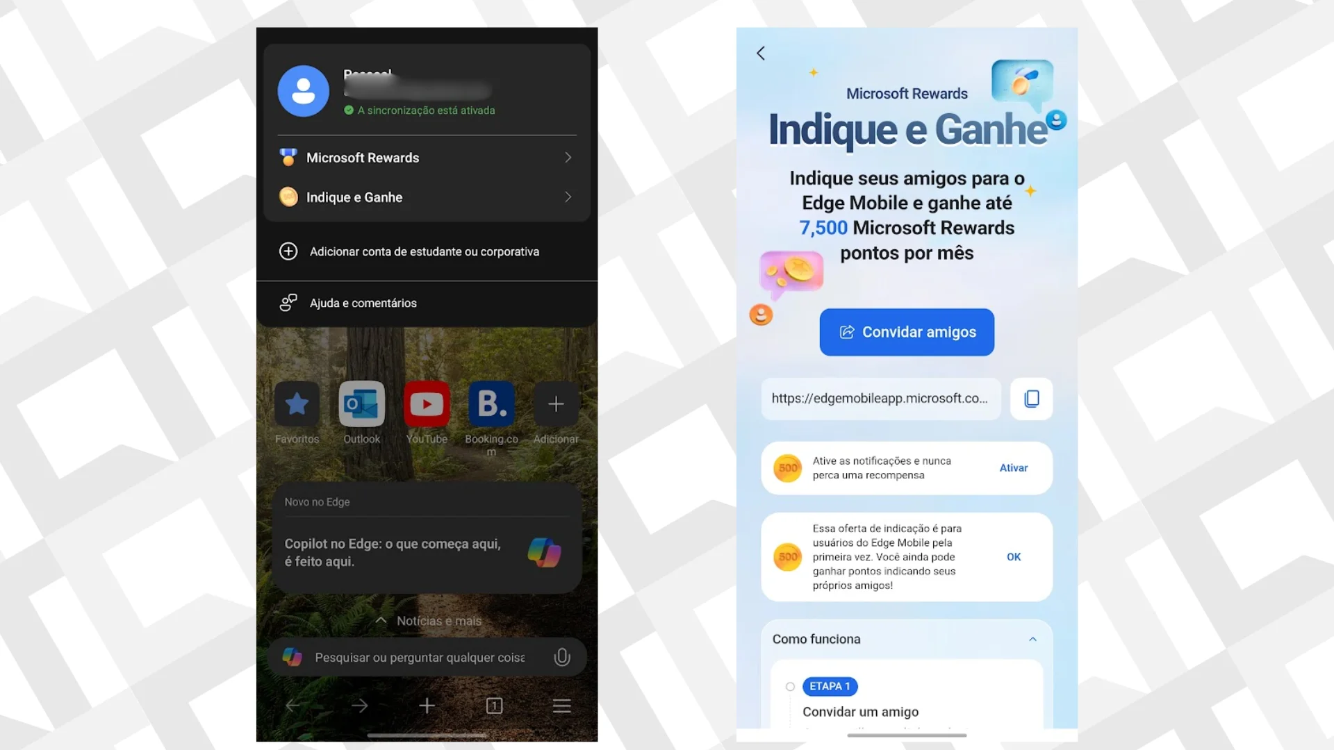 Microsoft vai te pagar para convencer amigos a usarem o Edge no celular