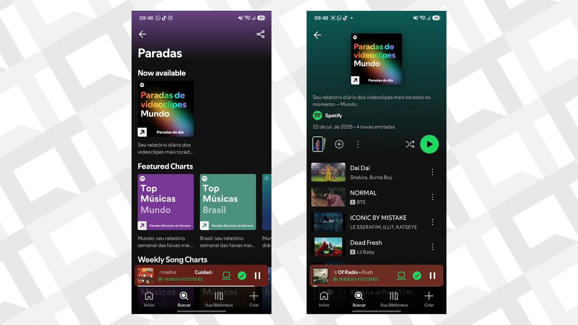 Spotify cria parada só para clipes; veja quem já lidera o ranking